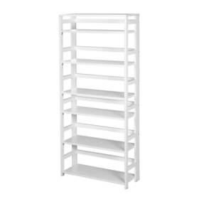 Regency Seating Inc 192357132173 Fairway 67 Inch High Folding Bookcase- White Modern And Contemporary
