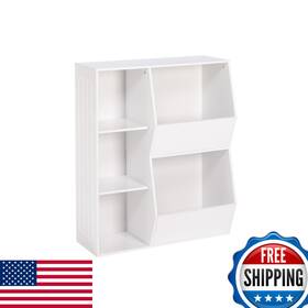 B01nbvqsxs Riverridge Toy Storage Organizer And Bookcase Cubbies Veggie Bins