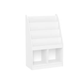 Riverridge B08pg1qmg9 Kids Bookshelf Toy Storage Organizer 4 Book Racks 2 Cubbies
