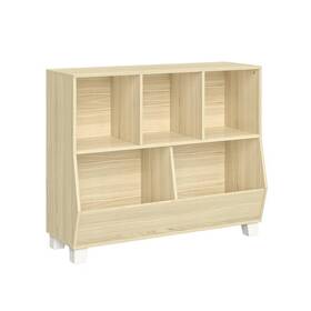 88999402 Riverridge Home 35 Inch Kidsft Catch All Cubby Toy Organizer Natural Wood -