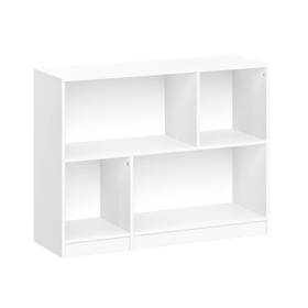 88999413 Riverridge Home Kidsft Horizontal Bookcase With Cubbies White -