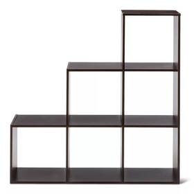 16936129 Room Essentials 11 Inch 321 Cube Organizer Shelf Brown -