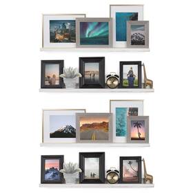 Rustic State 810018044824 Ted Wall Mount Narrow Picture Ledge Shelf Photo Frame Display