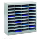 Saf9221grr Safco Products Stor Literature Organizer Compartment Gray Powd 642125192897