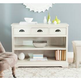 Safavieh 683726135449 Prudence White Storage Bookshelf Unit - 39.4 Inch X 13.8 2