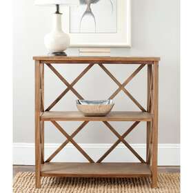 Safavieh 683726530091 Liam Oak Finish Bookcase - 33.5 Inch X 13.5 35.6 Brown