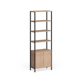 Safavieh 889048428768 Joel Light Brown/ Black Tag Re - 23.6ft X 11.8ft Oak/black 23.6 Inch W 1