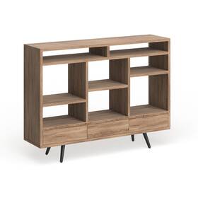 Safavieh 889048428829 Adhara Light Brown/ Black Etagere - 47.3ft X 11.8ft Brown /