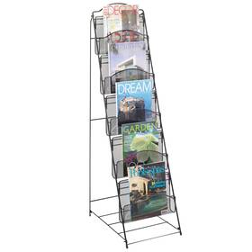 Safco 073555646122 Onyx 5-pocket Mesh Floor Rack