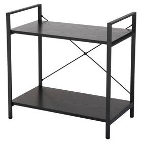 H01-3023-g2 Segawe #hey Metal Double Tier Bookshelf 22.44 Low Sturdy Bookcase For Small Place Cozy Home