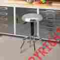She18290b Seville Classics Top Work Stool Commercial Adjustable Seat Chair Stainless Steel Garage Kitchen 743841027583