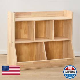 Shinitoy B0d7hfb22r Solid Wood Kids Bookcases Toy Storage Organizer Bookcase Multi
