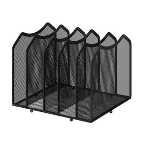 Simple Trending St57824 Mesh Desktop File Sorter 1-pack Color Black 5 Section-black