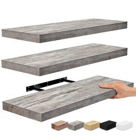 Sorbus 192405377686 Floating Wall Shelves Wood Mounted Decor For