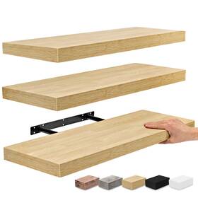 Sorbus 192405377709 Floating Wall Shelves Wood Mounted Decor For
