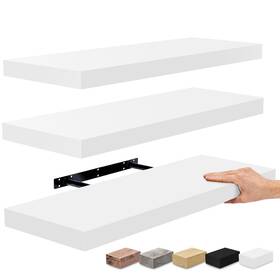 Sorbus 192405377716 Floating Wall Shelves Wood Mounted Decor For Books And Storage With