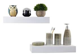 Spiretro S00125 Rectangle Wooden Floating Shelves Wall Mounted 16.5 Inch Ledge To Storage Or