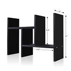 Ss0001-2 Jerry Maggie Desktop Organizer Storage Rack Adjustable Black Wood