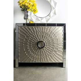 Statements By J 686696914298 La Croisette Cabinet 32 Inch Tall Black Glam Modern And Contempo