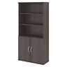 Stc015sg Bush Business Furniture Studio Shelf Bookcase With Doors 690005803210