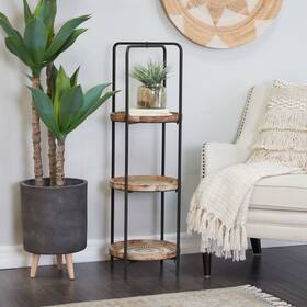 Studio 350 196094342147 Brown Wood Traditional Shelving Unit 15 X 43