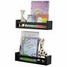 Synchkg066395 Wallniture Utah Set Of Wood Kitchen Shelf Black 658700698883
