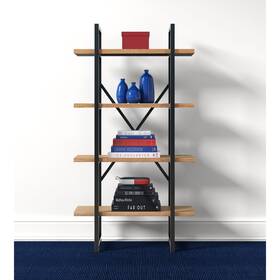 Tommy Hilfiger 887909106299 Robson Etagere Bookshelf Black/brown Brown Traditional