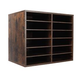 Tqvai-wmh12s-ar Tqvai Literature Organizer Heavy Duty 12 Compartments Countertop Mail Organi