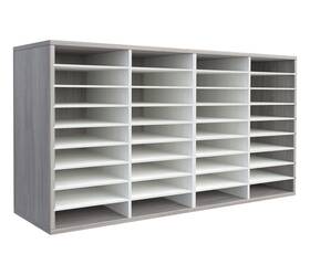 Tqvai-wmh36s-gw Tqvai Literature Organizer Heavy Duty 36 Compartments Countertop Mail Organi