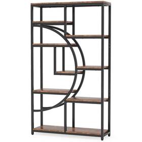 Hoga-hl008 Tribesigns Freestanding Bookshelf 69 Inch Etagere Bookcase 9 Shelves Brown/ Black