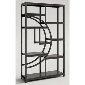 Hoga-hl014 Tribesigns Freestanding Bookshelf 69 Inch Etagere Bookcase 9 Shelves Grey / Black