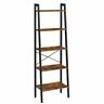 Ulls45x Ladder Shelf Rustic Brown