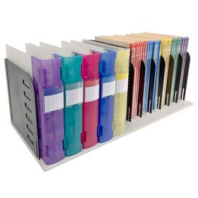 Ultimate Office 33029-gybk Versafile Desktop File Organizer And Sorter Features 9 Adjustab