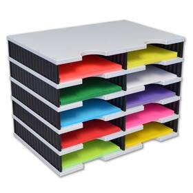 33210-gybk Ultimate Office Tierdrop Literature Organizer/forms Mailroom Classroom Sorter
