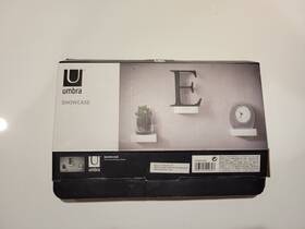 325550-660 Umbra Showcase Shelves Set Of 3 White Gallery Display Floating Wall Shelf