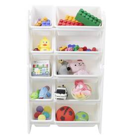 Uniplay B0d3j7d2jg 5 Tier Toy Storage Organizer 10 Removable Bins Re-configurable Base