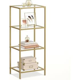 Vasagle 194343241784 Bathroom Storage Shelf Tempered Glass Rack