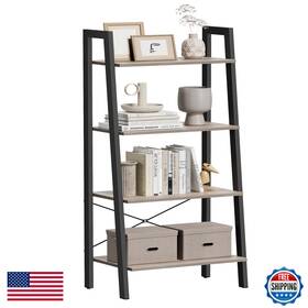 Vasagle B07yystrfc Barnet Collection - Ladder Shelf Bookshelf Storage Rack Modern Bookcase