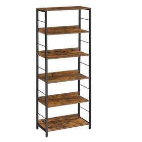 Ulls118b01 Vasagle 6-tier Bookshelf Bookcase For Office 11.8 X 23.6 70.1 Inches She