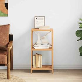 353814 Vidaxl 3-tier Shelf Bathroom Storage Bookshelf Shelving Unit Solid Wood Oak