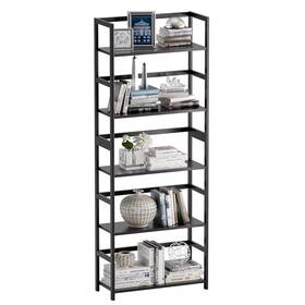Vovala B0f7qfd3bz 5-tier Bamboo Wood Ladder Bookshelf Tall Display Storage Shelf Large