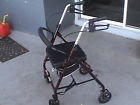 1037 Walker Lb Padded Capacity Foldable Seat Wheels Locking Storage Probasics 300