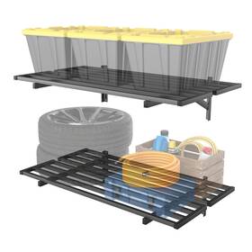 Us-tnws3624-hwn Walmann 2 Pack Heavy Duty Wall Mounted Shelves Ft X 3 Wall-mounted Gara
