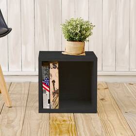 Way Basics 898585002713 Modular Storage Cube - Cubby Closet Organizer Black Modern And Contempo