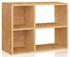 Wb-2swrc-nl Way Basics Eco Friendly Chelsea Bookcase In Natural 819767010364