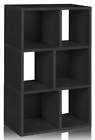 Wb-3sc-bk Way Basics Eco Friendly Laguna Bookcase In Black 819767010319