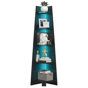 Wedealfu Inc 197839393547 Moasis 71 Inch Tall Led Corner Shelves 5 Tier
