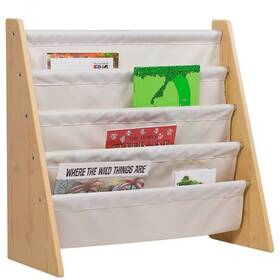 82437349 Wildkin Sling Book Shelf Natural/tan -