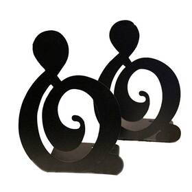 Winterworm Tc113d A Pair Of Music Theme Solid Metal Book Stand Bookends For Black