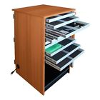 Woodware Furniture Infinity Mobile Device Cart 10 Drawers W Open Storage 707430986996